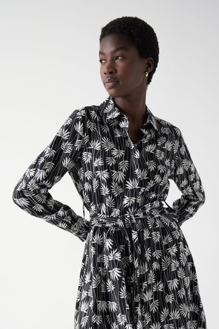 Robe chemise regular - Noir