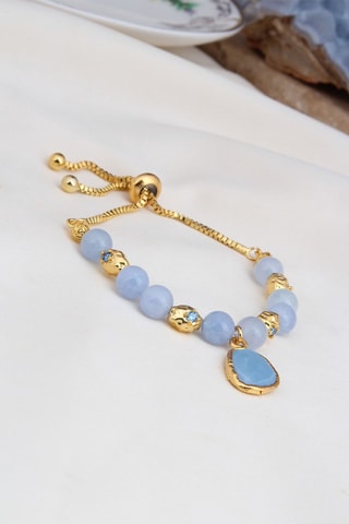 Bracelet doré à l'or fin jaune - Opales