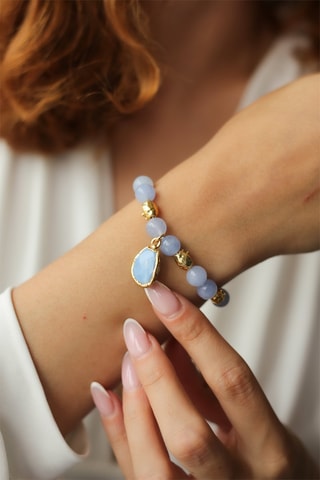 Bracelet doré à l'or fin jaune - Opales