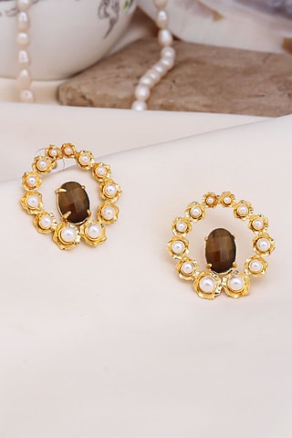 Boucles d'oreilles - Oeils-de-tigre