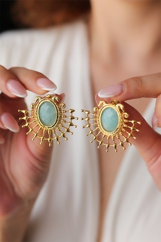 Boucles d’oreilles - Amazonites