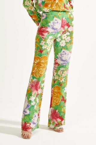 Zijden Broek Relaxed Fit - Multicolor