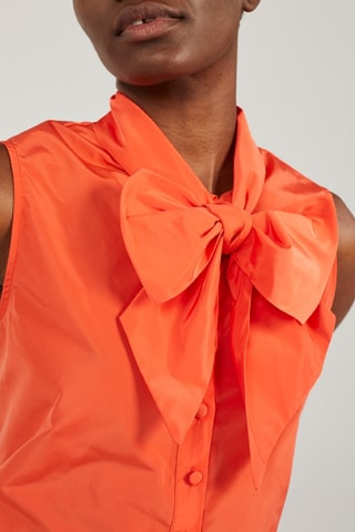 Mouwloze Blouse - Oranje