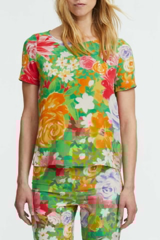 Zijden T-shirt - Multicolor