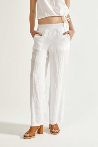 Linnen Broek Relaxed Fit - Lichtrood