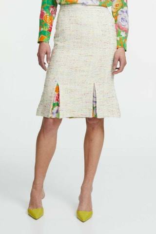 Tweed Halflange Rok - Multicolor