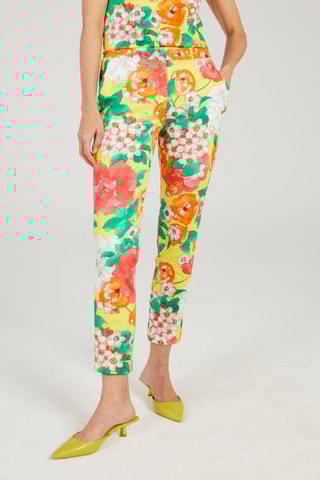 Rechte Broek - Geel, rood en groen