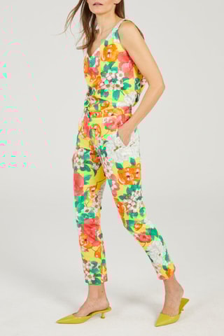 Rechte Broek - Geel, rood en groen