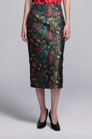 Rechte Rok Hoge Taille - Multicolor