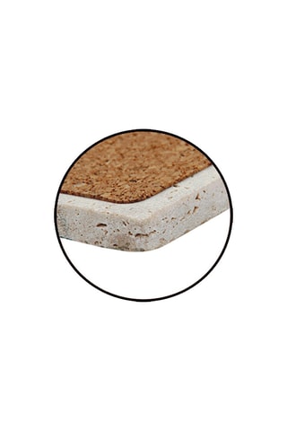 4 bases para copos em pedra natural
