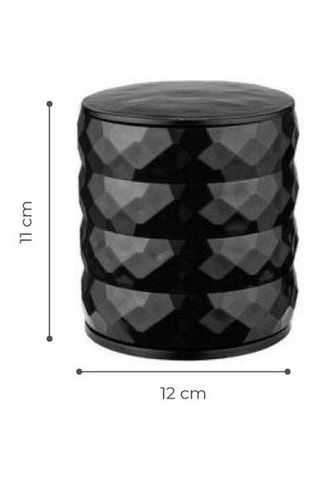 Organizador de maquilhagem - 11 x 11 x 12 cm - Preto