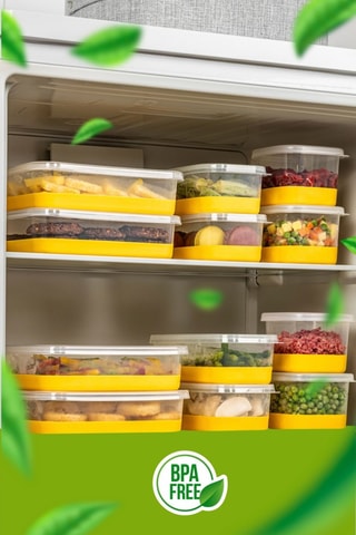 8 caixas de organização para frigorífico - 55 cl