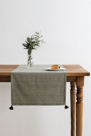 Toalha de mesa retangular - Verde - 50 x 150 cm