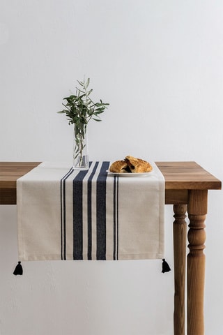 Toalha de mesa retangular - Azul-marinho - 50 x 150 cm