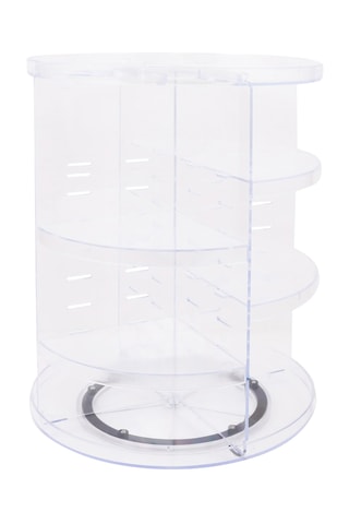 Organizador de maquilhagem sem BPA - 23 x 23 x 30,5 cm - Transparente
