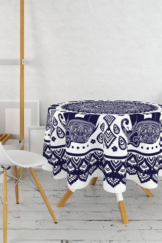 Toalha de mesa redonda - Branco - 160 cm