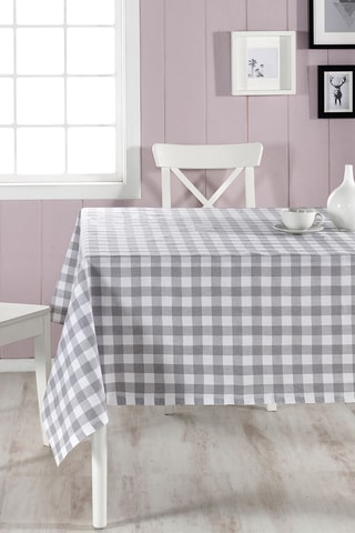 Toalha de mesa retangular - Cinzento - 160 x 220 cm