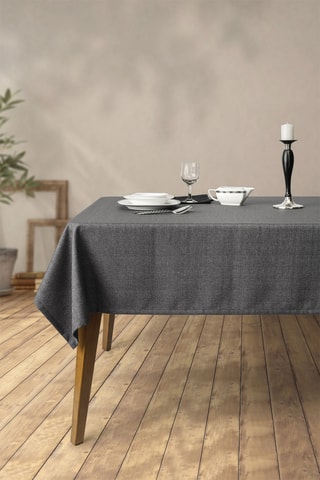 Toalha de mesa retangular - Antracite - 150 x 250 cm