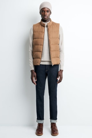 Mouwloos Vest - Camel