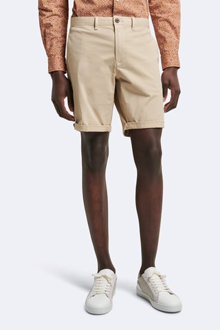 Bermuda slim fit - Ivoorkleurig