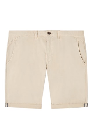 Bermuda slim fit - Ivoorkleurig