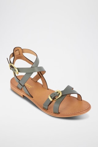 Sandales en cuir Hepana - Gris