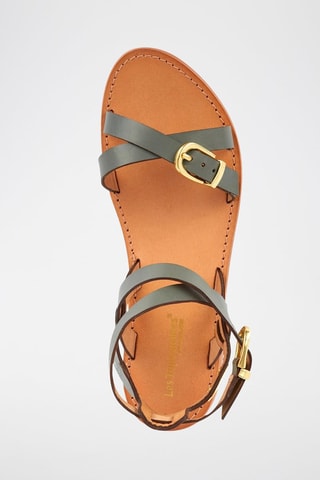 Sandales en cuir Hepana - Gris