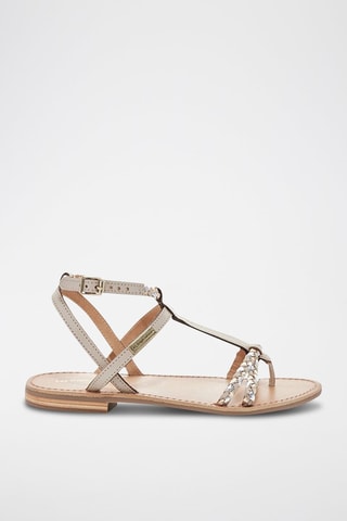 Sandales en cuir de buffle Hilitres - Beige