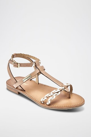 Sandales en cuir de buffle Hilitres - Nude