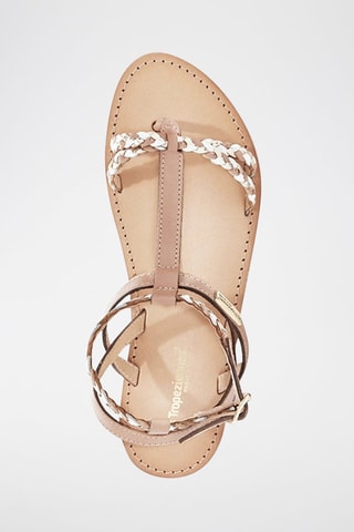 Sandales en cuir de buffle Hilitres - Nude