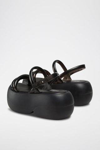 Sandales plateformes Airbubble - Noir