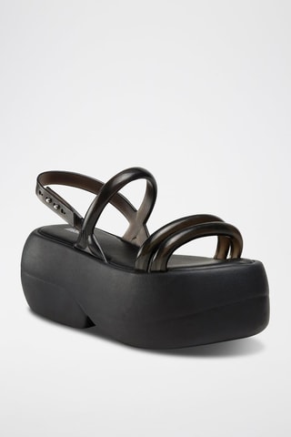 Sandales plateformes Airbubble - Noir