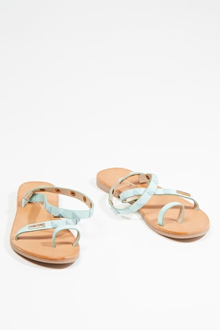 Sandales en cuir Confetti - Turquoise