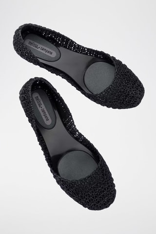 Ballerines pailletées Papel VII x Campana - Noir