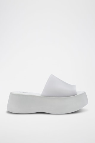 Mules plateformes Becky - Gris clair