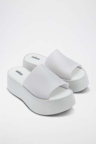 Mules plateformes Becky - Gris clair