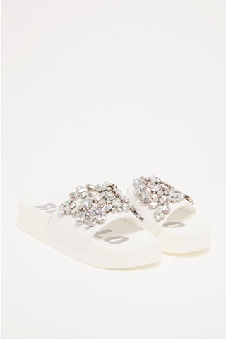 Mules plateformes - Blanc