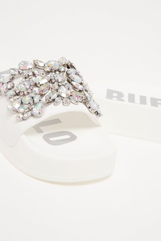 Mules plateformes - Blanc