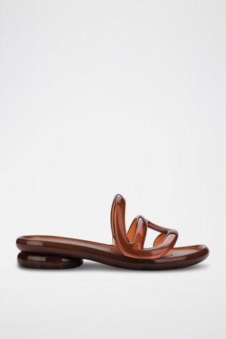 Mules à talons Jelly x Telfar - Marron clair