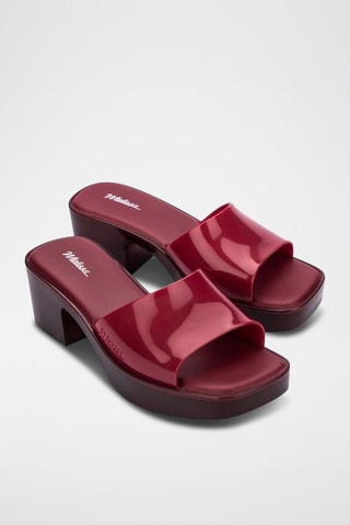 Mules à talons Shape - Rouge