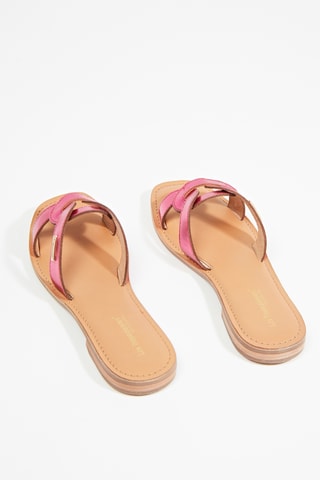 Mules en cuir Hanita - Violet