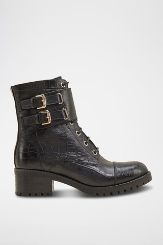 Bottines en cuir Kora - Noir