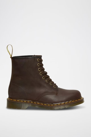 Bottines en cuir 1460 Crazy Horse - Marron foncé