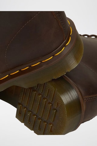 Bottines en cuir 1460 Crazy Horse - Marron foncé