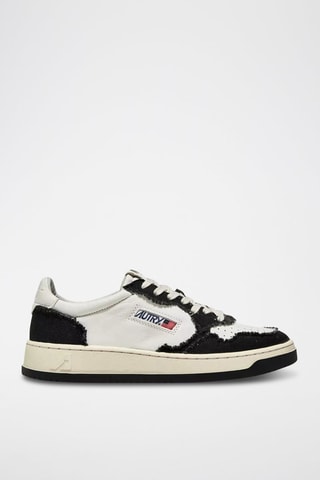 Baskets en cuir Medalist - Blanc et noir
