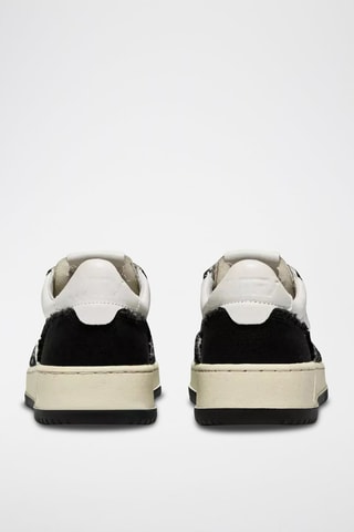 Baskets en cuir Medalist - Blanc et noir