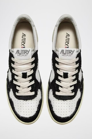 Baskets en cuir Medalist - Blanc et noir