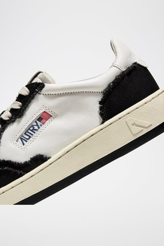 Baskets en cuir Medalist - Blanc et noir