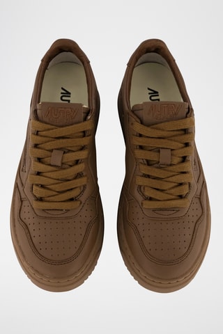 Baskets en cuir Medalist - Marron