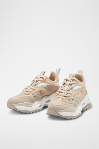 Sneakers Triplet M - Beige et blanc